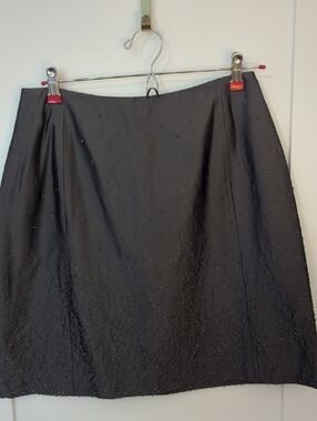 GAP Black Beaded A-Line Skirt